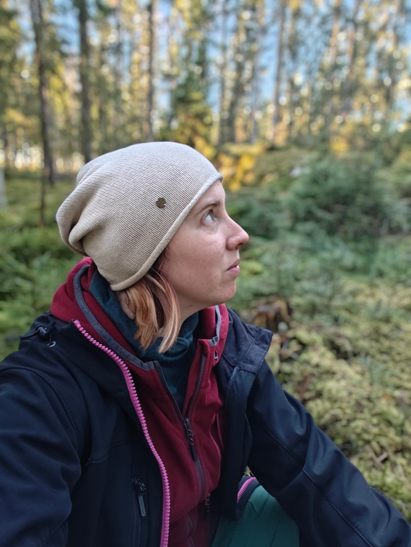 Sara Stensson i ett naturmiljö