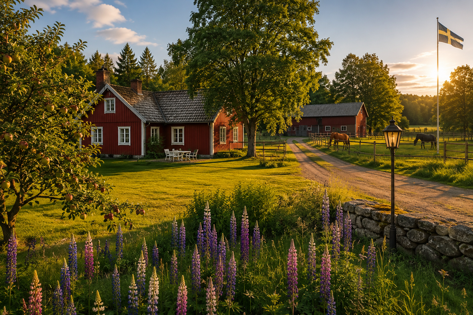 Hästgård i Rösa utanför Vetlanda